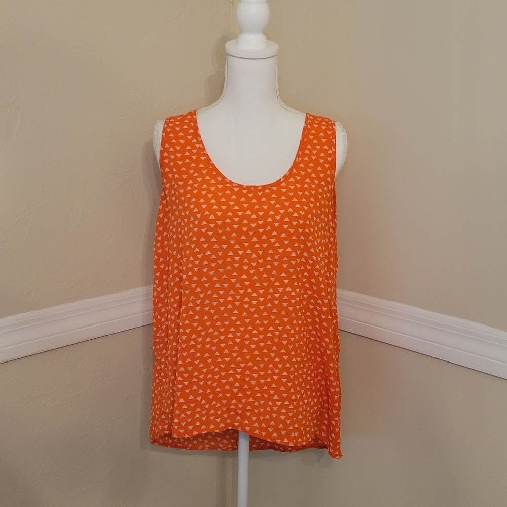 Pleione orange blouse 🧡 sz m